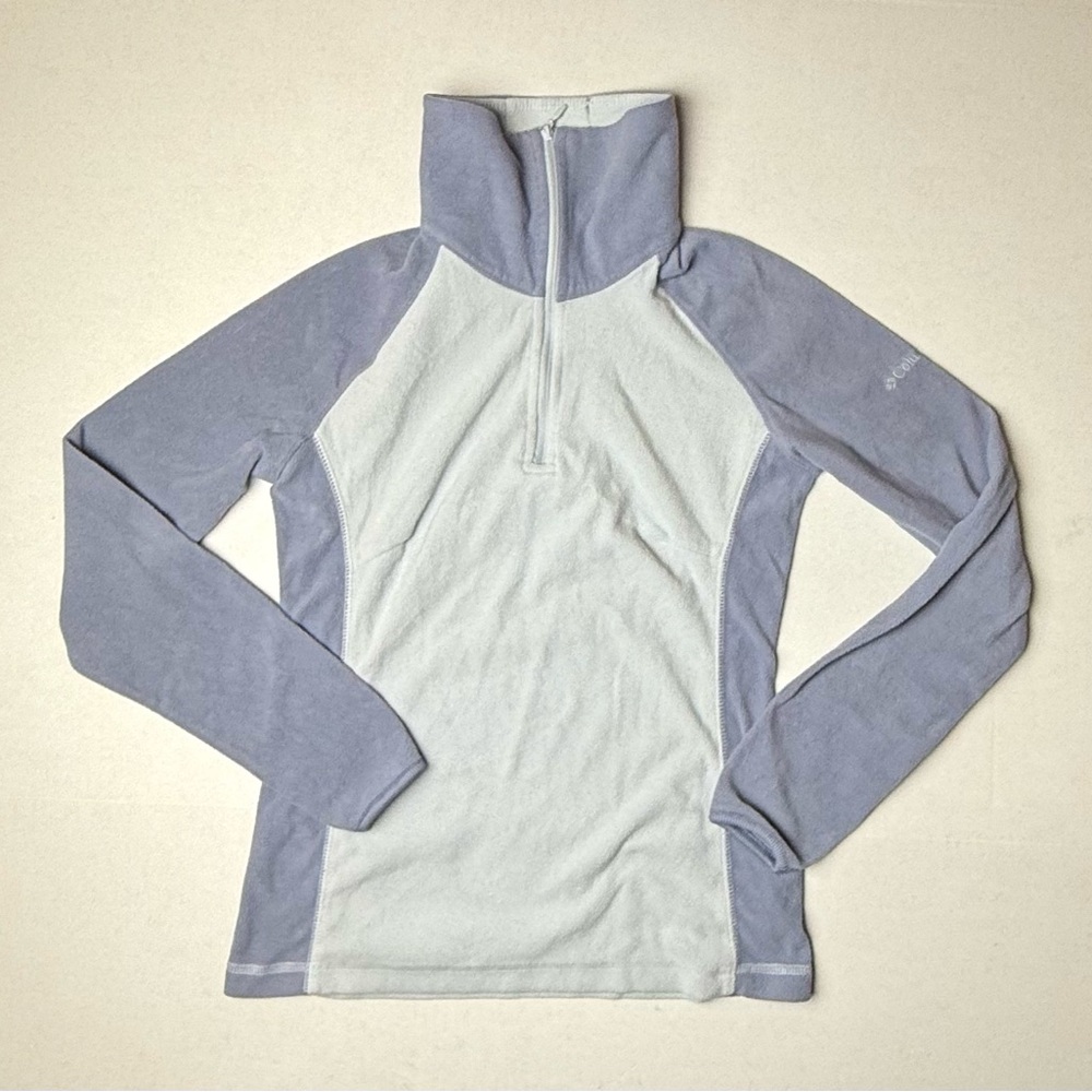 Columbia Women's XS Purple Polyester Fleece Half Zip Jacket Outdoors Hiking‎
